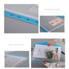 12pcs Expandable Binder Pocket A4 Clear Plastic Envelopes 11-hole Binder Document Contract Bag Clip