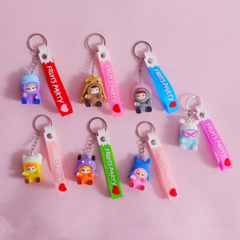 New Wakuku Party Series Keychain Trendy Interior Ornaments Handmade Pendant Cute Doll Kawaii Home Ornaments Toy Birthday Gift
