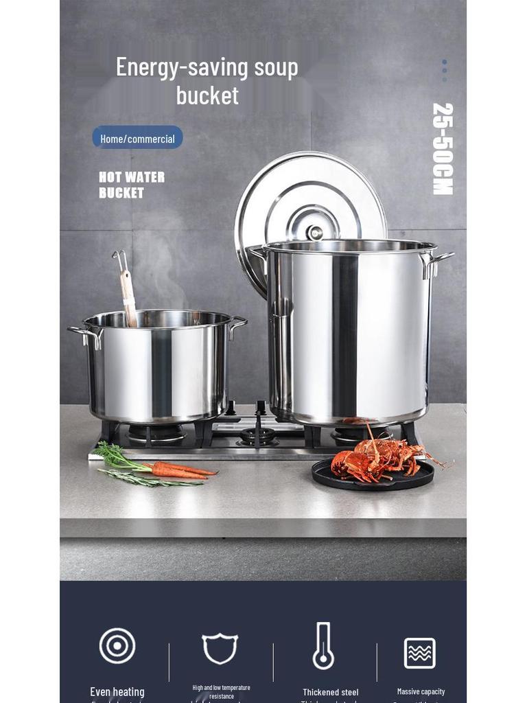 Nerezový indukční hrnec na polévku s kompozitním dnem