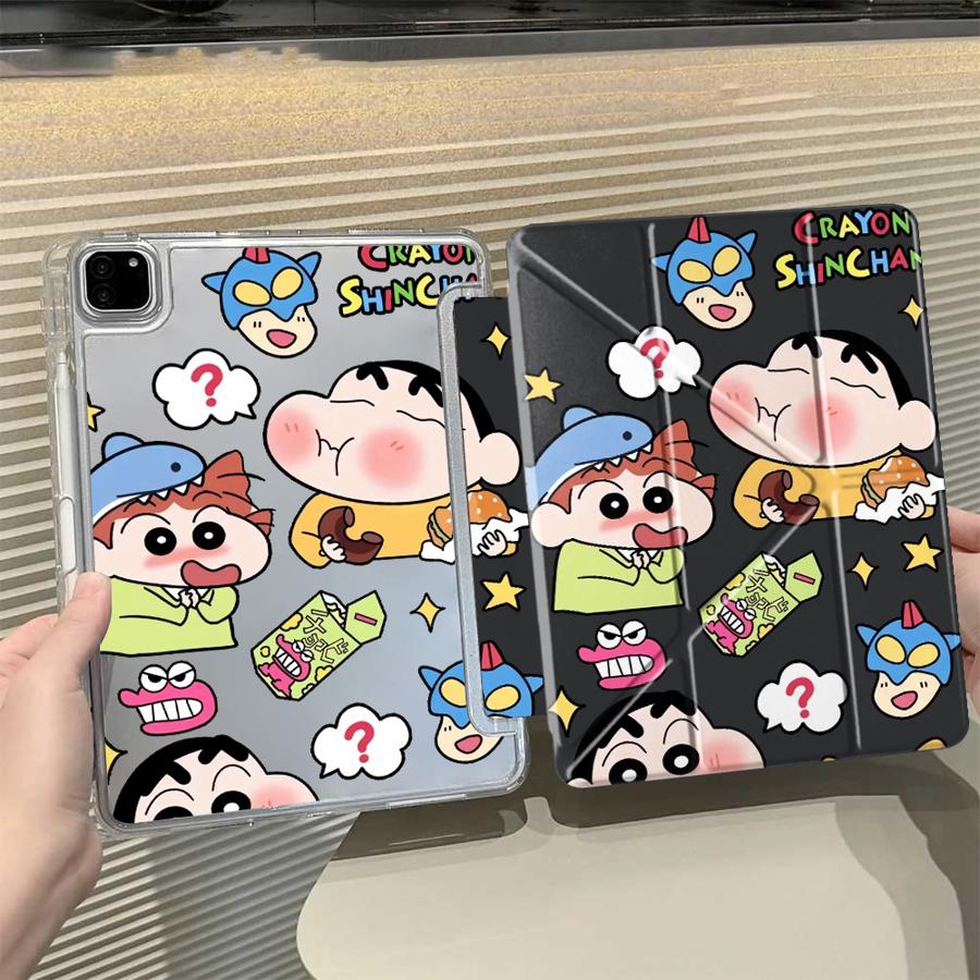 

Cute Crayon Shin-Chan Tablet Case For iPad Pro 2025 Pro 11th 10th 9th 8th 7th 12.9inch Air 4 5 M3 M2 1 2 M4 11inch Mini 6 7 iPad Mini 6 8.3