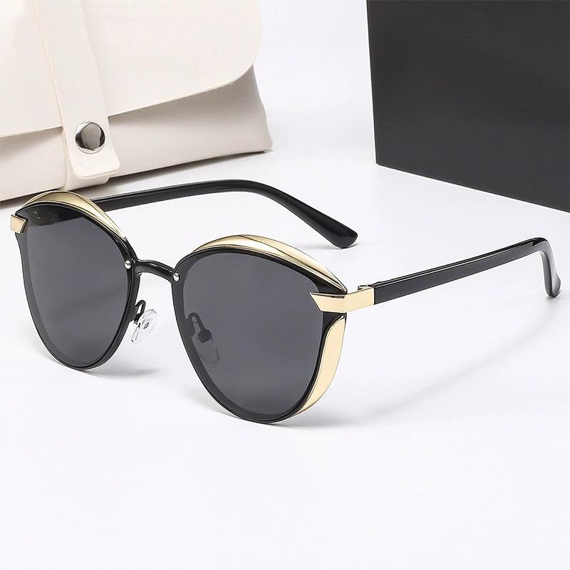 Round Anti-UV Colorful High-End Fashion Sunglasses