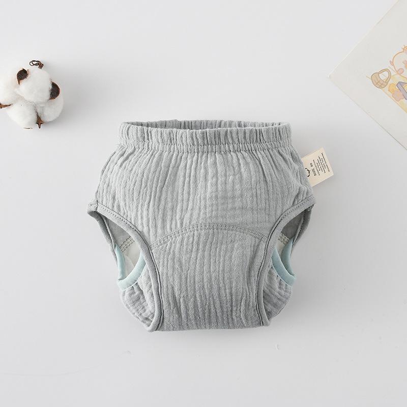 Korean Style Winged Baby Gauze Pull-up Pants: Pure Cotton Diaper Cover & Training Pants
