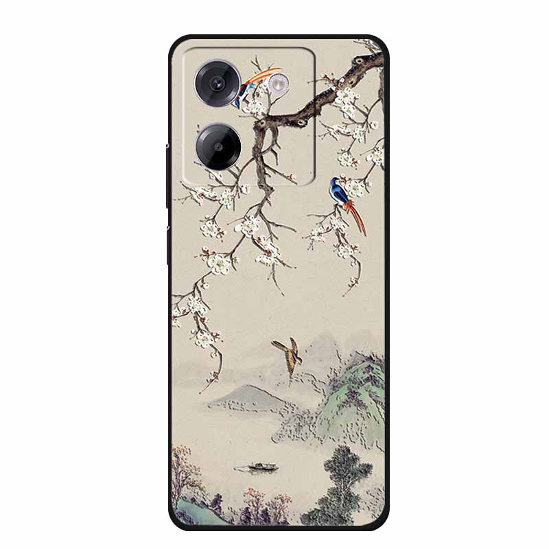 3D Emboss Case For POCO M7 Pro 5G Phone Case Relief Flowers Black Silicone Soft Back Cover For Xiaomi Poco M7 Pro Case Coque Bag