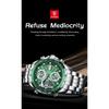POEDAGAR Clock Waterproof Electronic LED Luxury Watches Dual Time Display Digital Stainless Steel Quartz Watch