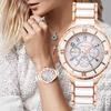 Rose Gold Stainless Steel Ladies Watch Fashion Luxury Watch Women's watches
