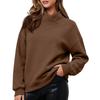 Women's Long Sleeve Round Neck Pullover Sweatshirt for Casual Everyday Wear