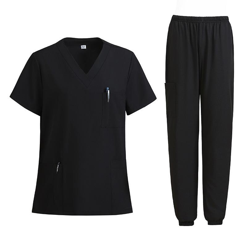 Medical Uniform Short-sleeved Suit Nursing Uniform Women's Health Pharmacy Clinic Overalls