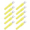10pcs 4mm Fork Spade Wire Connectors U Type Electrical Crimp Terminal for Testing Multimeter