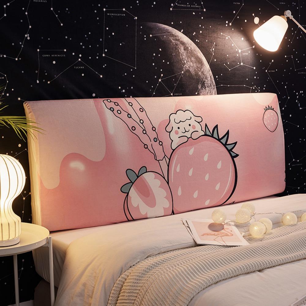 Nordic Nantong Bedside Cover Bedroom Bedside Backrest Cover Elastic Dustproof Soft Bag Fabric Protective Cover