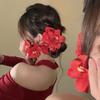 Bohemia Flowers Hair Side Clips Bridal Flowers Hairpin For Women Girls  Sweet Hair Clips Beach Holiday Hair Accessories