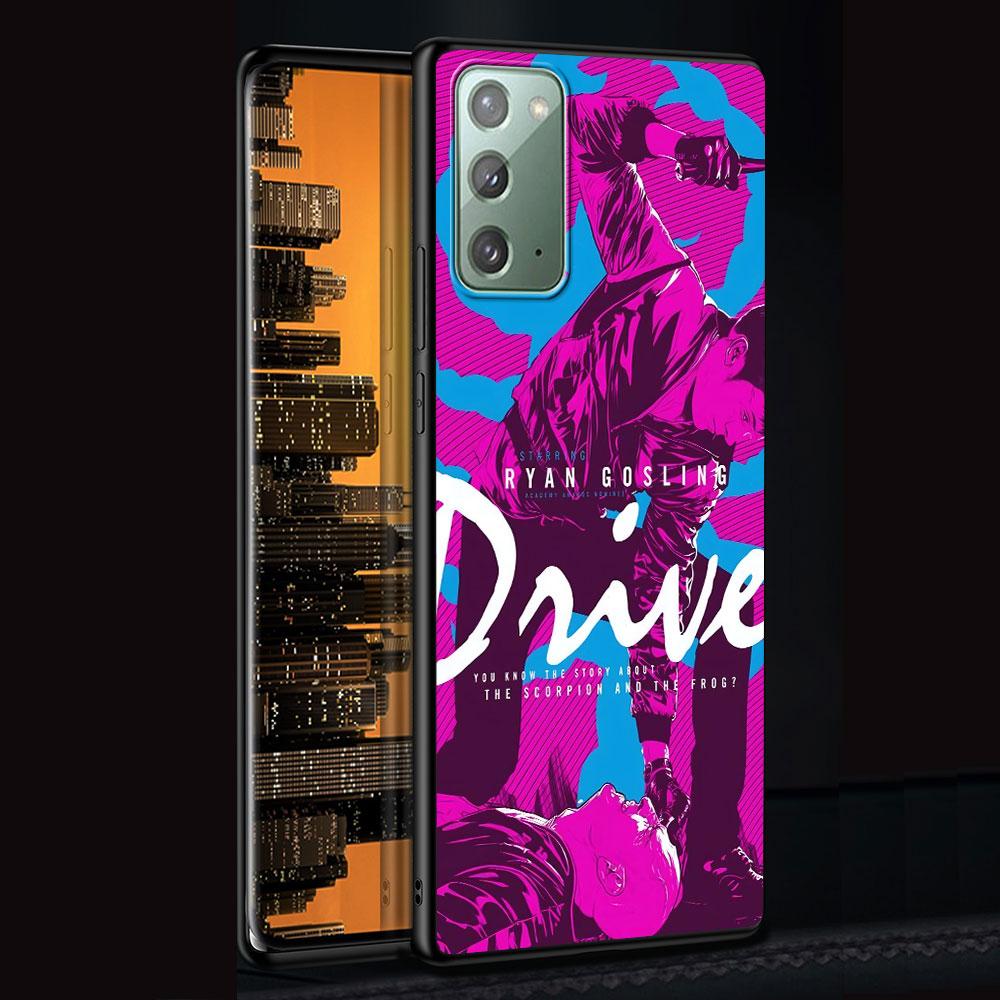 Movie Drive Ryan Gosling Art Case for Samsung Galaxy Note 20 Ultra 8 10 Lite 9 TPU Phone Cover Note 10 Plus Black Soft Shell