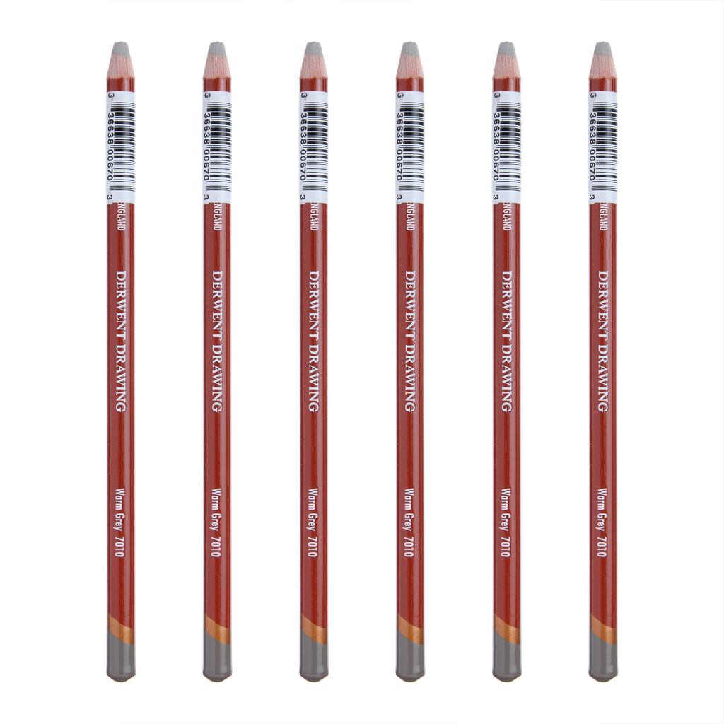 Derwent Colored Warm Case of 0700690 Pencils, Grey, 7010, 6,