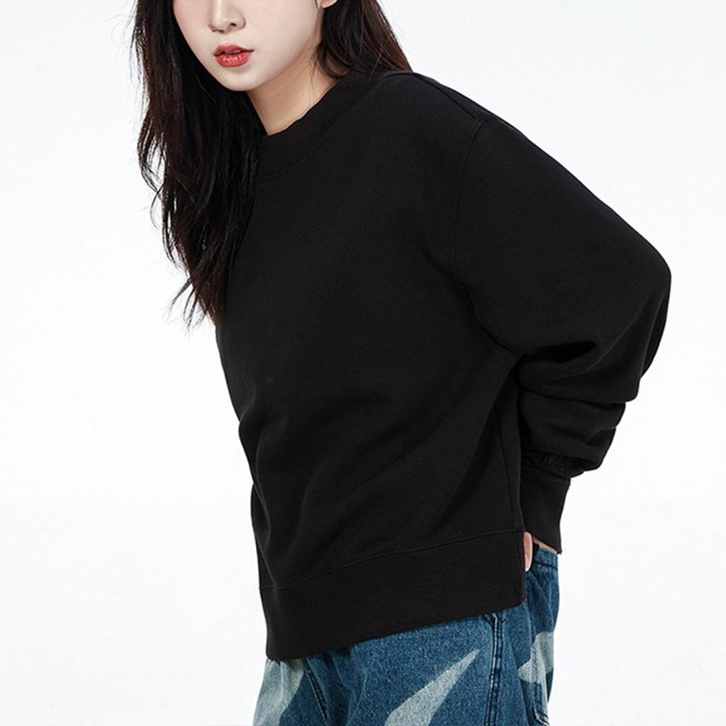 PUMA Sweatshirts Women's Black Crew Neck Moderate Regular 531929-01