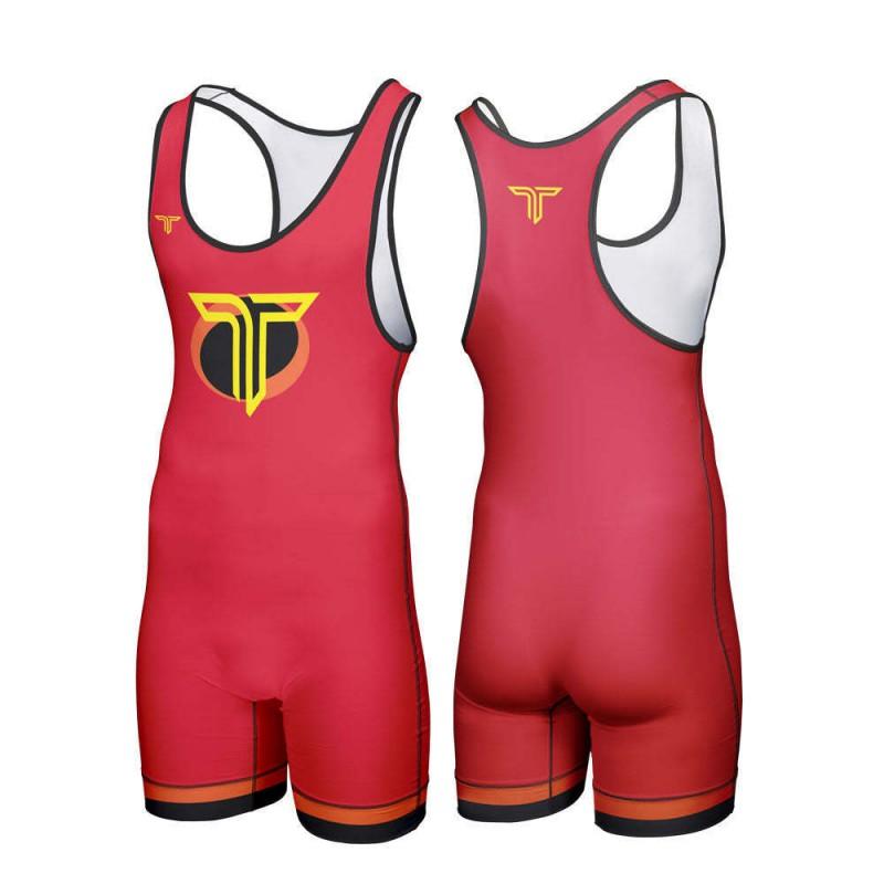 Pánský wrestlingový dres Kompresní atletický top Posilovna Trénink Vzpírání MMA Běh Rychleschnoucí Spandex Lycra