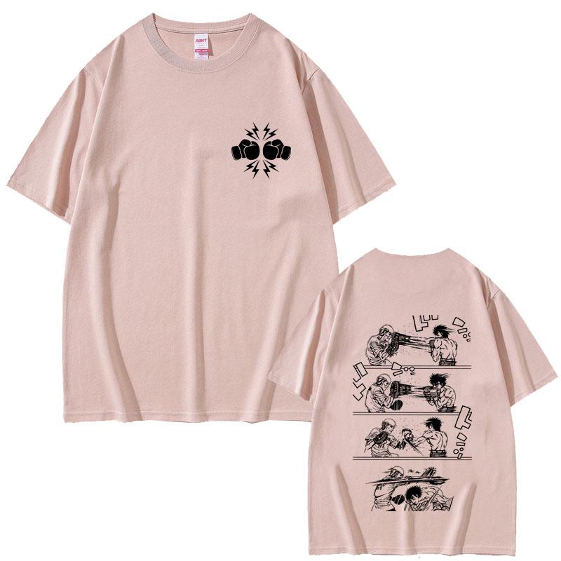 Anime Hajime No Ippo Makunouchi Tshirt Takamura KGB Tshirt Kamogawa Boxing Gym T Shirts Unisex Women Unisexga Oversized Streetwear