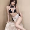 Sexy lingerie fat mm large size female pure desire cute busty maid uniform temptation free suit