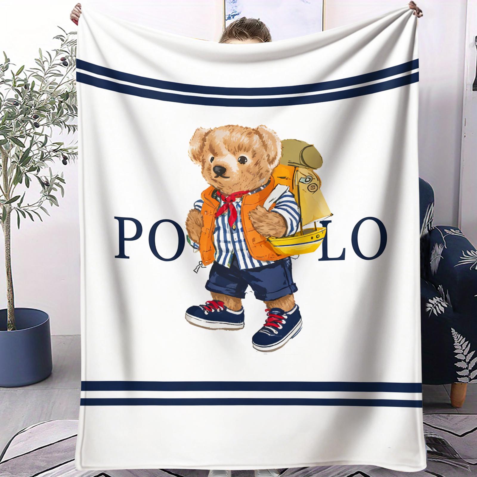 

Teddy Bear Small Cover Blanket Bed Sheet Soft Comfortable Warm Skin Friendly All Season Bedroom Sofa Car Camping Nap Home Decor 70x100cm