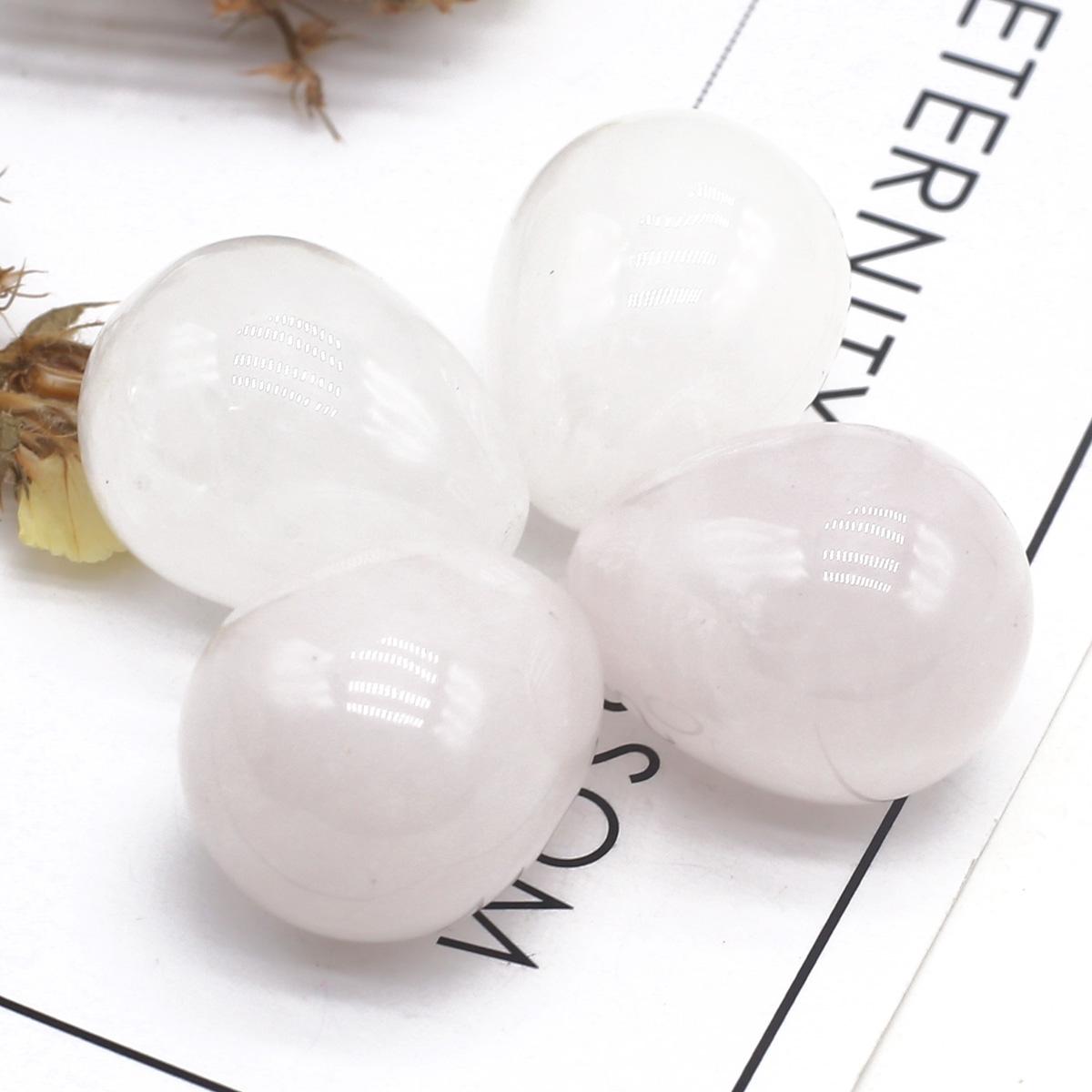 

Орнамент из натурального камня в форме яйца Кристалл Розовый Кварц Аметист Агат Содалит Опал Желтый Нефрит Украшение Дома Декор Ювелирные Изделия 17×22 мм 4Pc/17×22mm-Clear Quartz