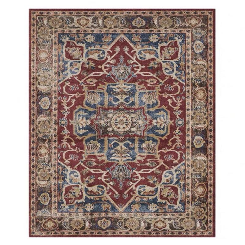 

Плюшеві килими в американському марокканському стилі Домашні ретро Килими для вітальні Легкий розкішний декор для спальні Килим Простий килимок для відпочинку 80x120cm