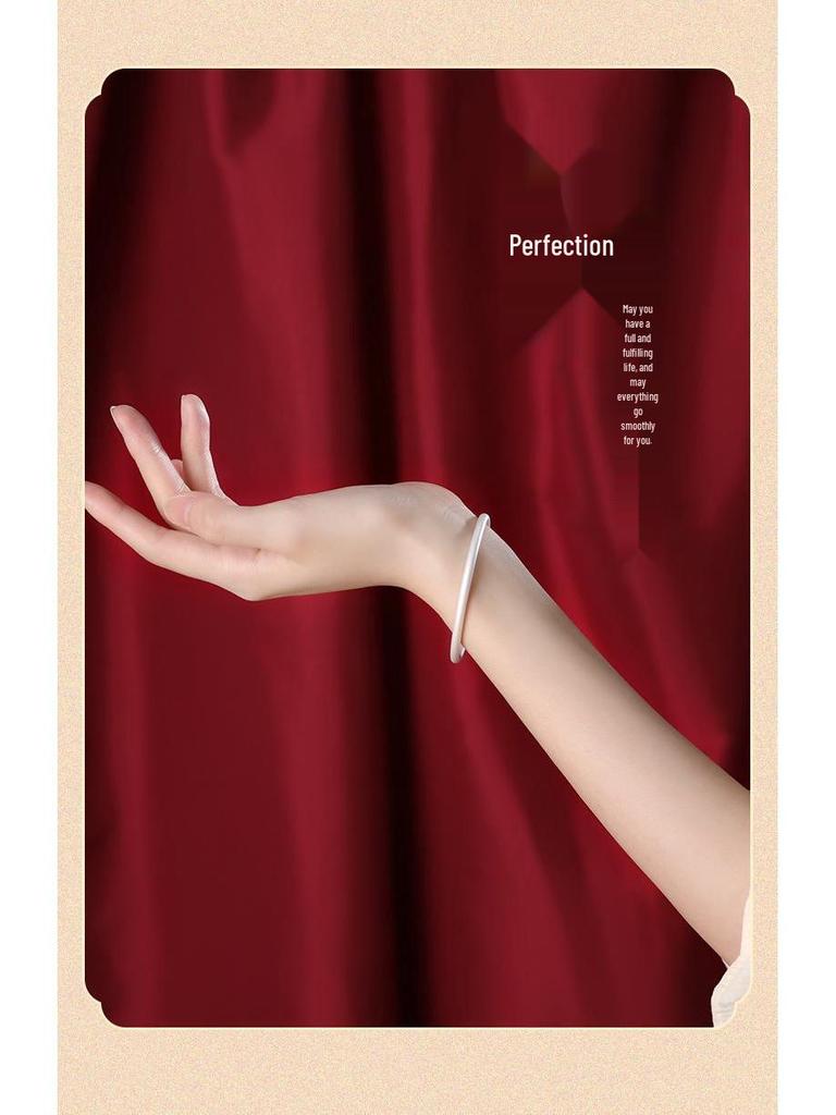 Sterling Silber 999 Damenarmreif: Alte Methode, Solider Kreis, Studentenversion, Weihnachtsgeschenk.