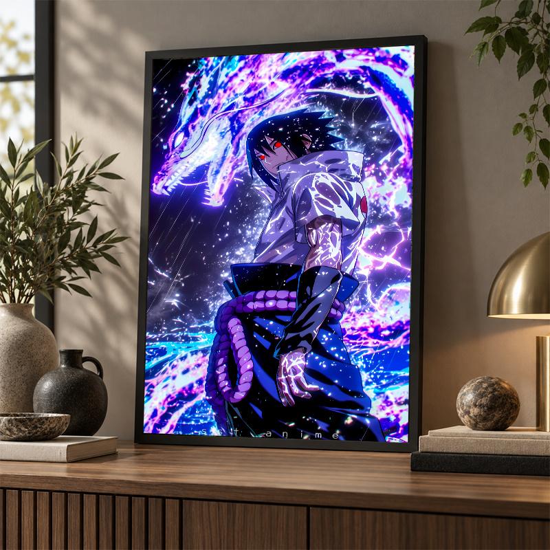 Sasuke Uchiha Diamond Painting Kit 5D Full Drill DIY Diamond Mosaic Wall Art Home Decor