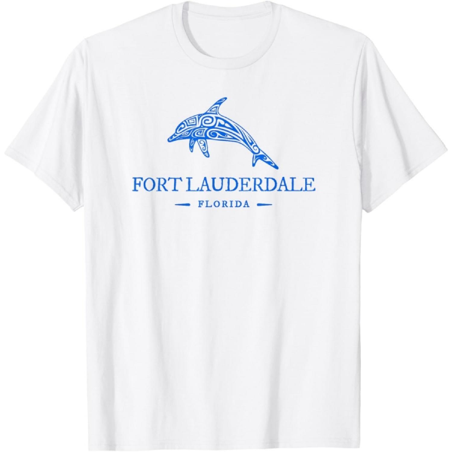 

Fort Lauderdale Florida Dolphin Boys Girls Toddler Cruise T-Shirt XXXXXL білий