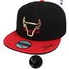 [NBA] CHI Bulls Outline Metal High Flat Snapback N245AP614P