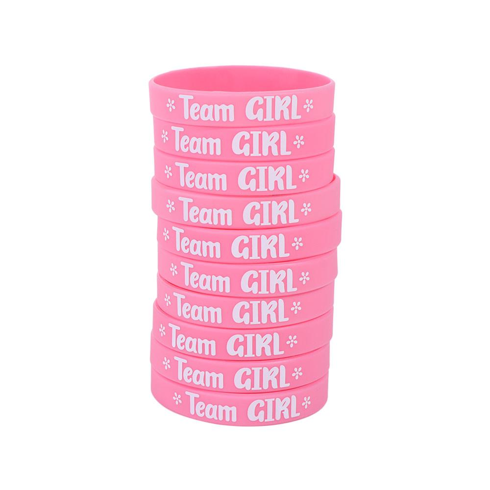 20pcs Flat Printed Boy or Girl Gender Reveal Bracelets  Gender Reveal Parties