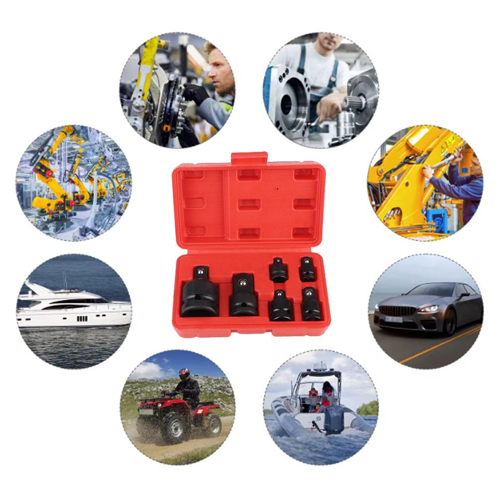 6Pcs/Set Heavy Socket Wrench Set 1/4 1/2 3/8 3/4 WrenchHand Tool Set  Car Bicycle Repair