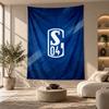 Dekoratives Wandbild, Wandkunst mit Schalke 04 Aufdruck, Leichte Wanddekoration für Schlafzimmer-Hintergrund