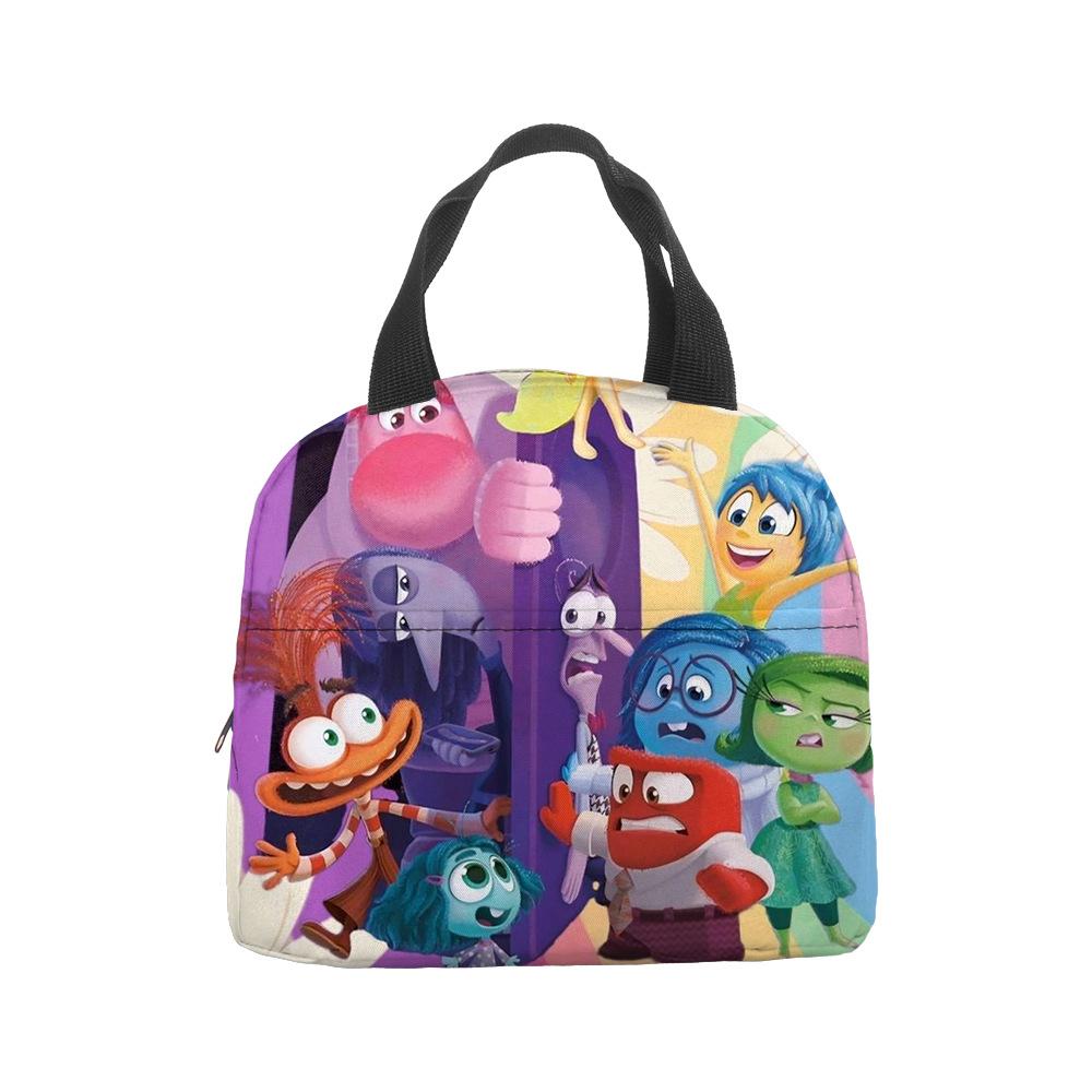 Mind Secret Service 2Inside Out 2 Plush Insulated Lunch Box Bag Portable Foil Ice Bag Picnic Bag