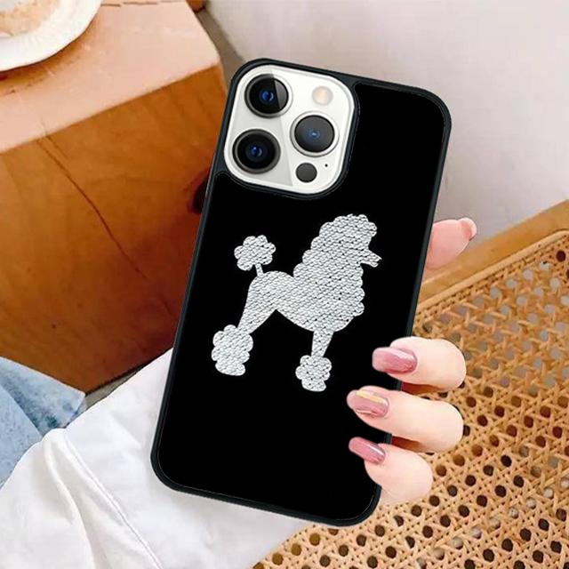 Kreslený kryt na telefon s pudlem pro iPhone 17 Air 16 16e 15 Plus pro Apple 13 11 12 14 Pro Max Kryt coque Shell