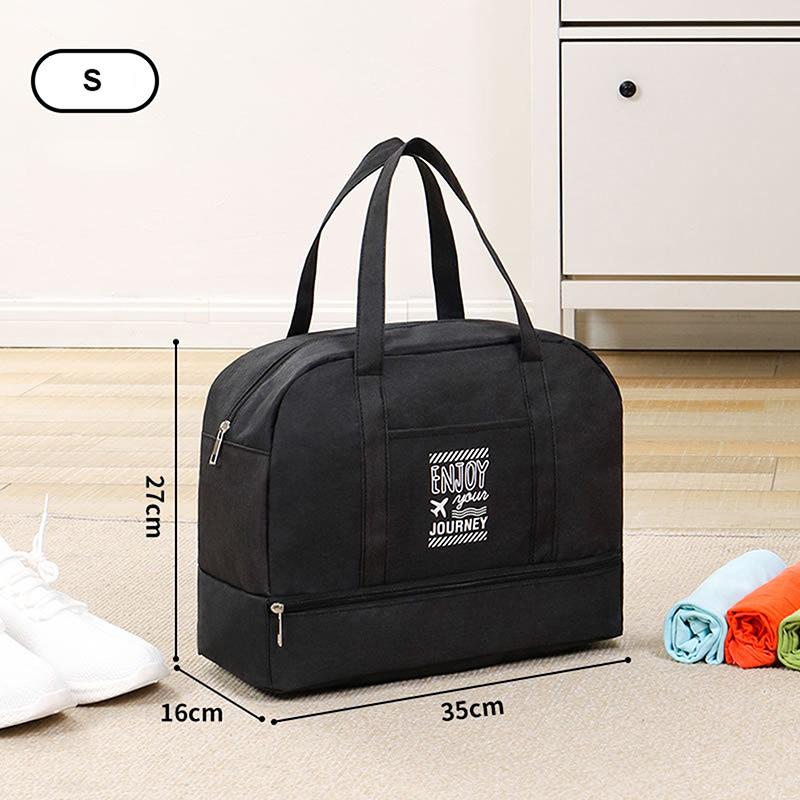 Women's Large Capacity Travel Bag Fitness Yoga Handbag Wet and Dry Wide Shoulder Strap Outdoor Tote Bag