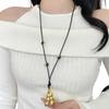 Symbolic Peanut Pendant Necklace Adjustable Length Neckchain Fashion Jewelry For Daily Outfit Enhancement