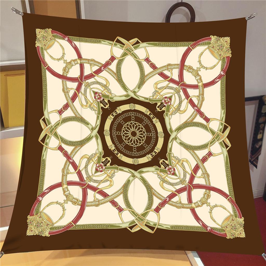 New Summer Air-conditioned Room Warm Square Scarf French Fashion Women's Shawl Gift Fashion Trend Headscarf