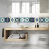 20x20cm 10 Pcs PVC Moroccan Pattern Wall Sticker for Kitchen Bathroom Cabinet Self-Adhesive Removable Reusable Easy DIY Home