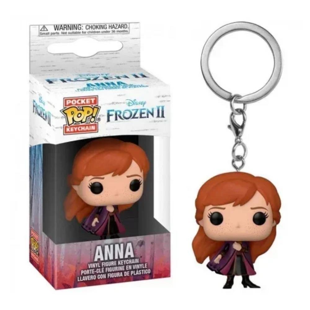 Pocket Figure Keychain Frozen 2 Princess Anna Elsa Olaf Collection Toys for Children with Box