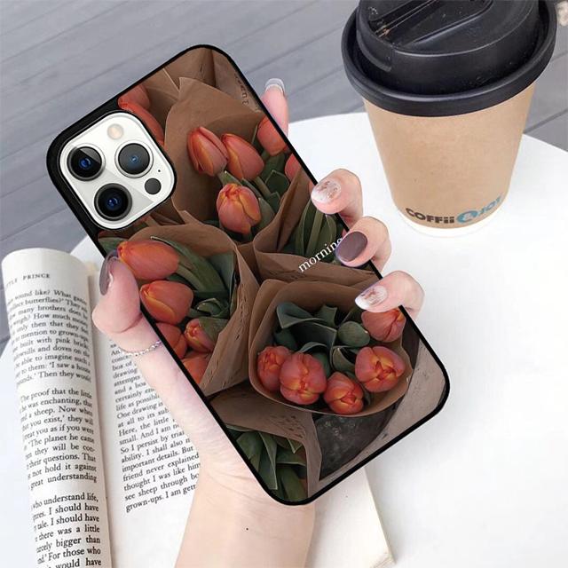 Tulips Flower Phone Case For Apple iPhone 17 Air Pro Max Plus Coque For iPhone 17 Air 14 15 16 13 12 Max Cover