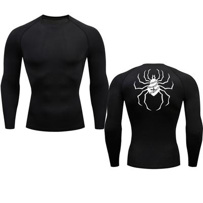 Anime Hunter X Hunter Kompressionsshirt Herren Spinne GYM Laufen Workout Thermounterwäsche Skifahren Eislaufen Joggen Basisschicht Shirt
