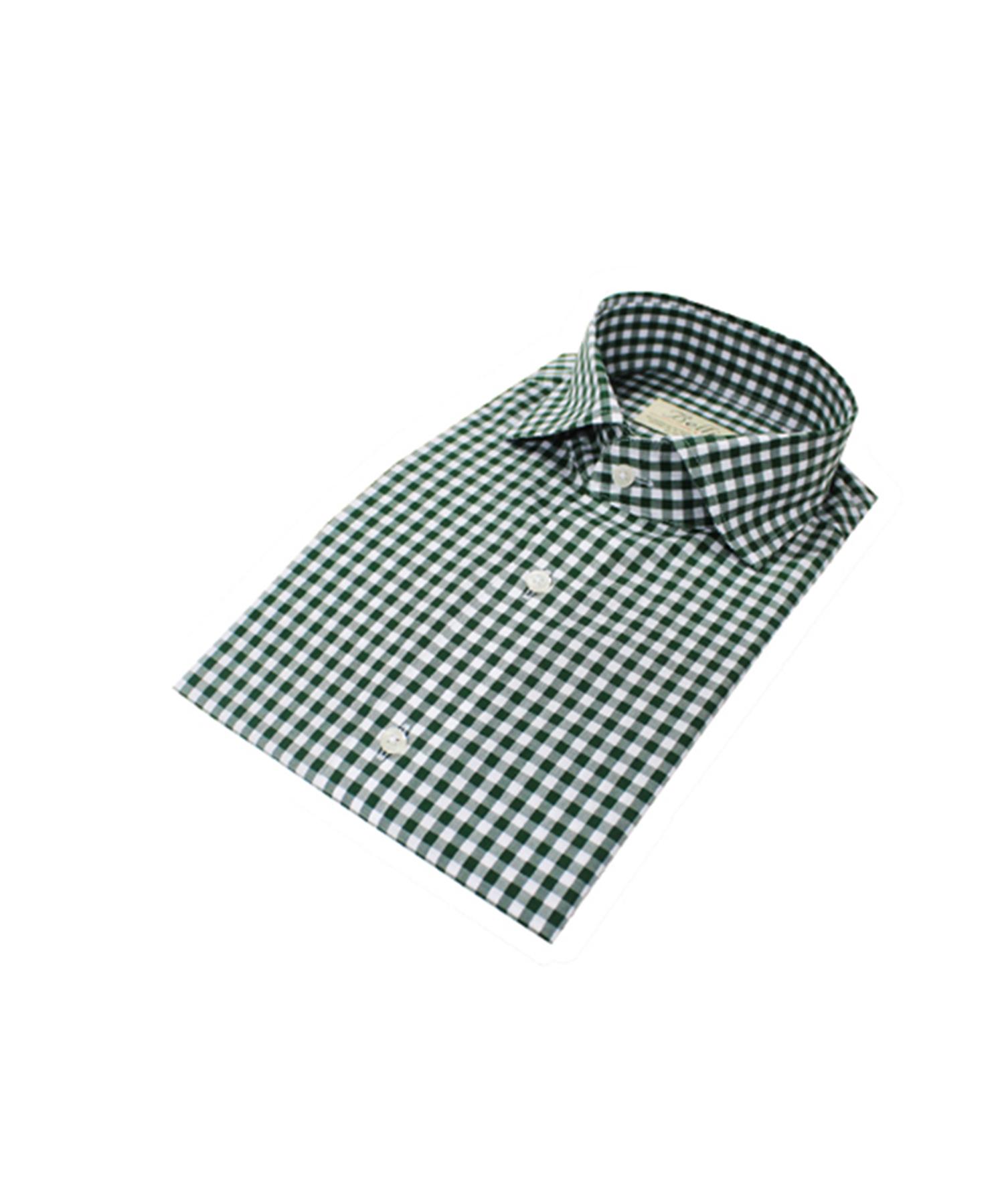 Belief Gingham Check Shirt (Green) 46_M