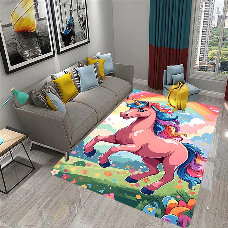 Horse Pattern Printed Rug home decor suitable for living room game room computer room bedroom carpet Halloween gift
