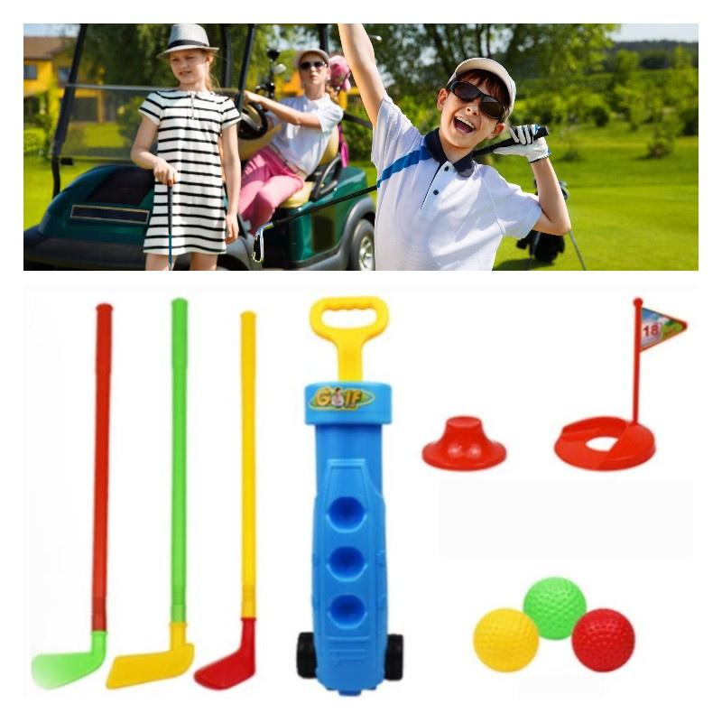 Rui Cheng Indoor Plastik Kinder Golf Spielzeug Set Sport Übung Ball Schläger Kombination