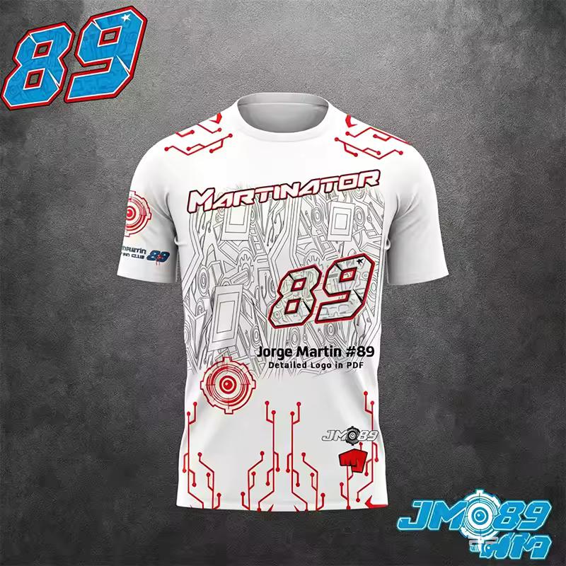 Sommer Mode Lässige Oberteile T-Shirts Martinator 89 Racing 3D Druck T-Shirt Totenkopf Grafik Herren Motorrad Sport Rundhals Kurzarm T-Shirt