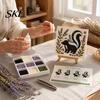 Christliche Heimdekoration DIY Meerglas Mosaik Kunst-Set, 3D Waldtier Bastelset mit Religiösem Geburtstagsgeschenk Farbefrohe Teile für Erwachsene Anfänger,