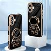 Coque de Protection - BOOLING - pour iPhone 17 - Silicone Anti-Rayures avec Support Astronaute - Noir