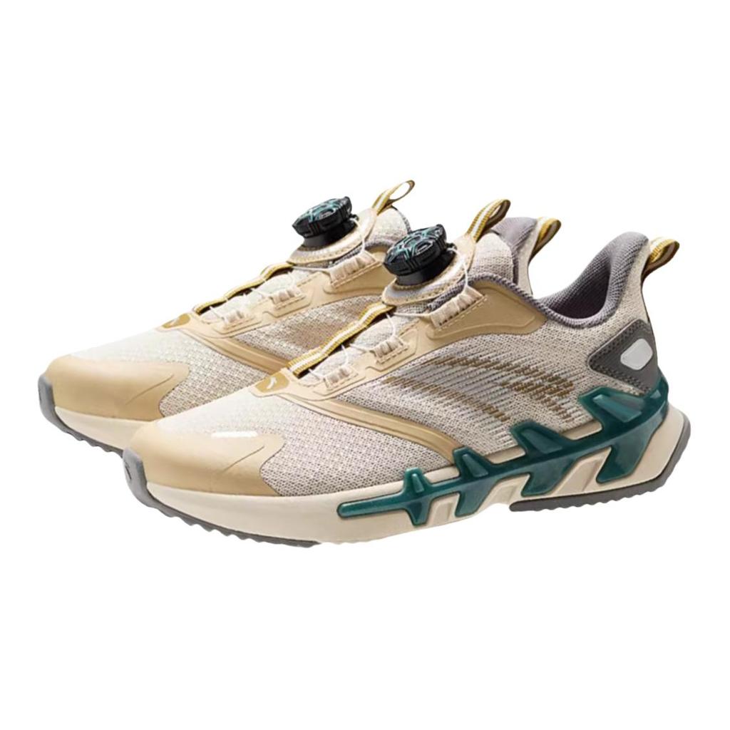 Anta Kids Bow Speed Comfortable Durable Physical Test Shock Absorption Breathable Low Top Running Shoes Kids Running Shoes Light-Brown A12435532-3