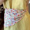3pcs/set Colorful Floral Neck Scarf Thin Fabric Flower Square Headband Printed Headscarf  Holiday