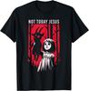 Non Oggi Gesù Satana Goth Capra Nera Demone 666 Alt Gotico Maglietta