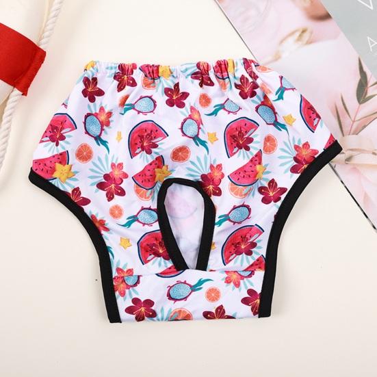 Yousheng Pet Menstrual Pant Female Dog Diaper Shorts Sanitary Pants Elastic Physiological Panties Cartoon Pattern Breathable Puppy