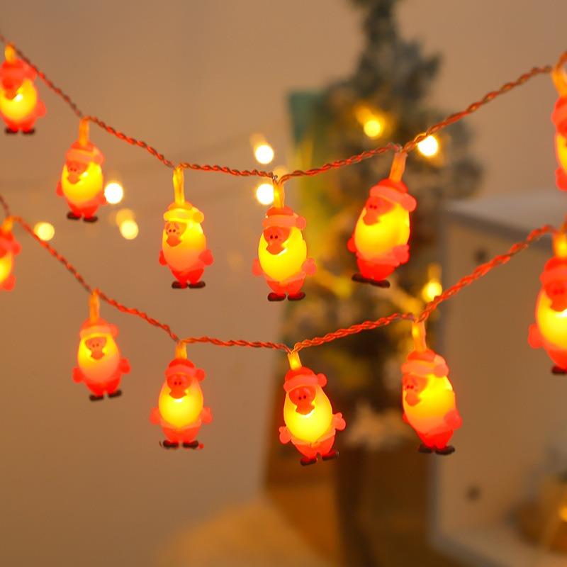 

Christmas String Lights Santa Claus Bell LED Lights Battery Power Cartoon Curtain Lights Room Window New Year s Party Decoration 1.5m 10led